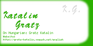 katalin gratz business card